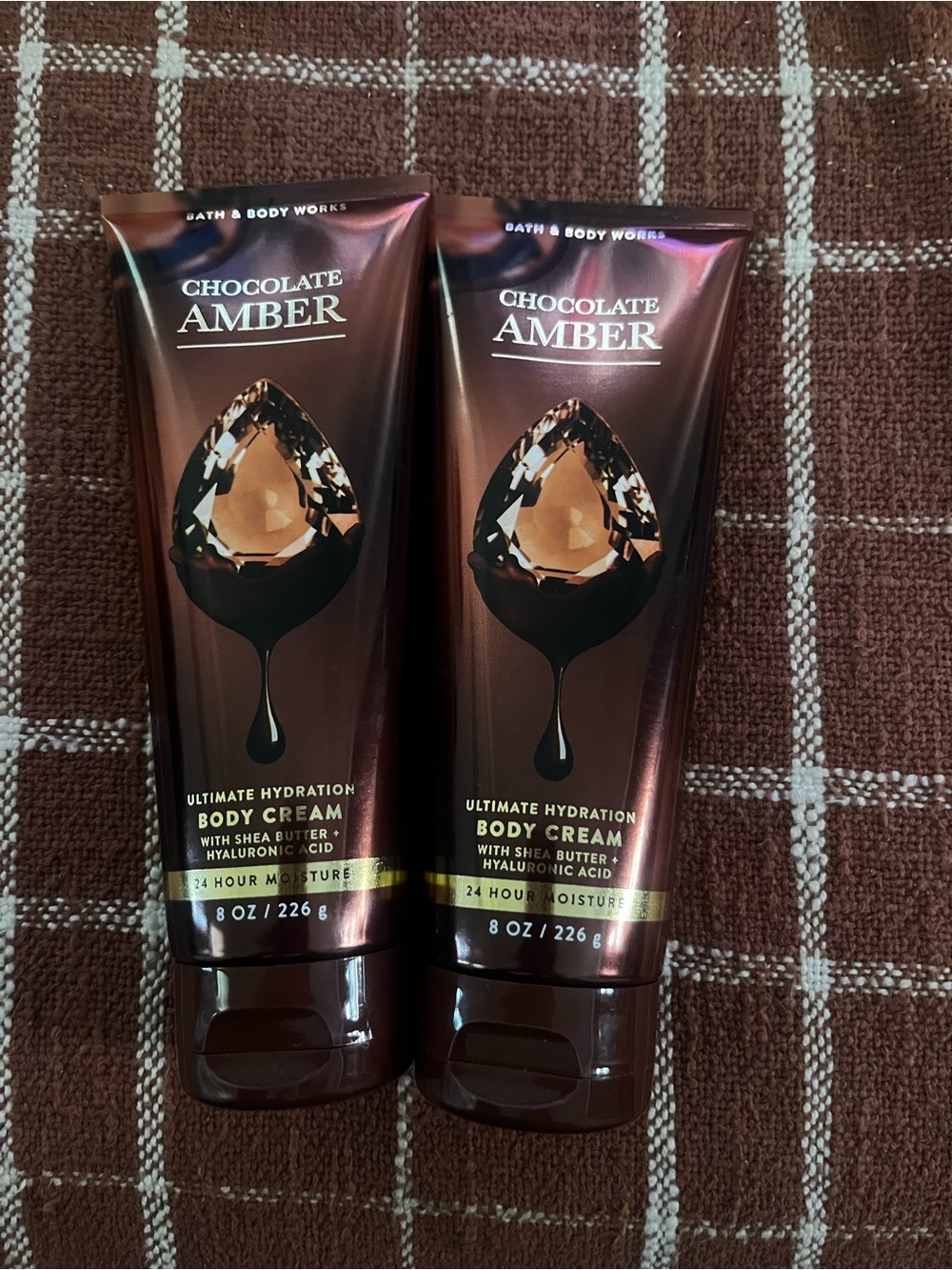 2 Brand New Bottles of Chocolate Amber Body Cream